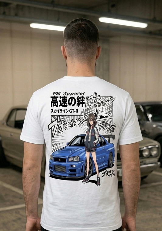 FK Apparel " Midnight Skyline " R34 Anime Tee